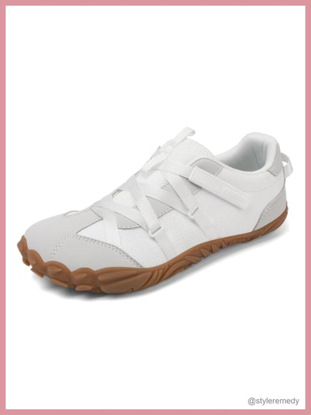Barefoot Minimalist Wide Toe Box Zero Drop Sneakers Hook & Loop